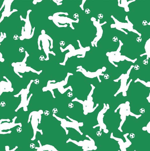 Transferpapier Fußballspieler weiß-grün zur Orthesenherstellung